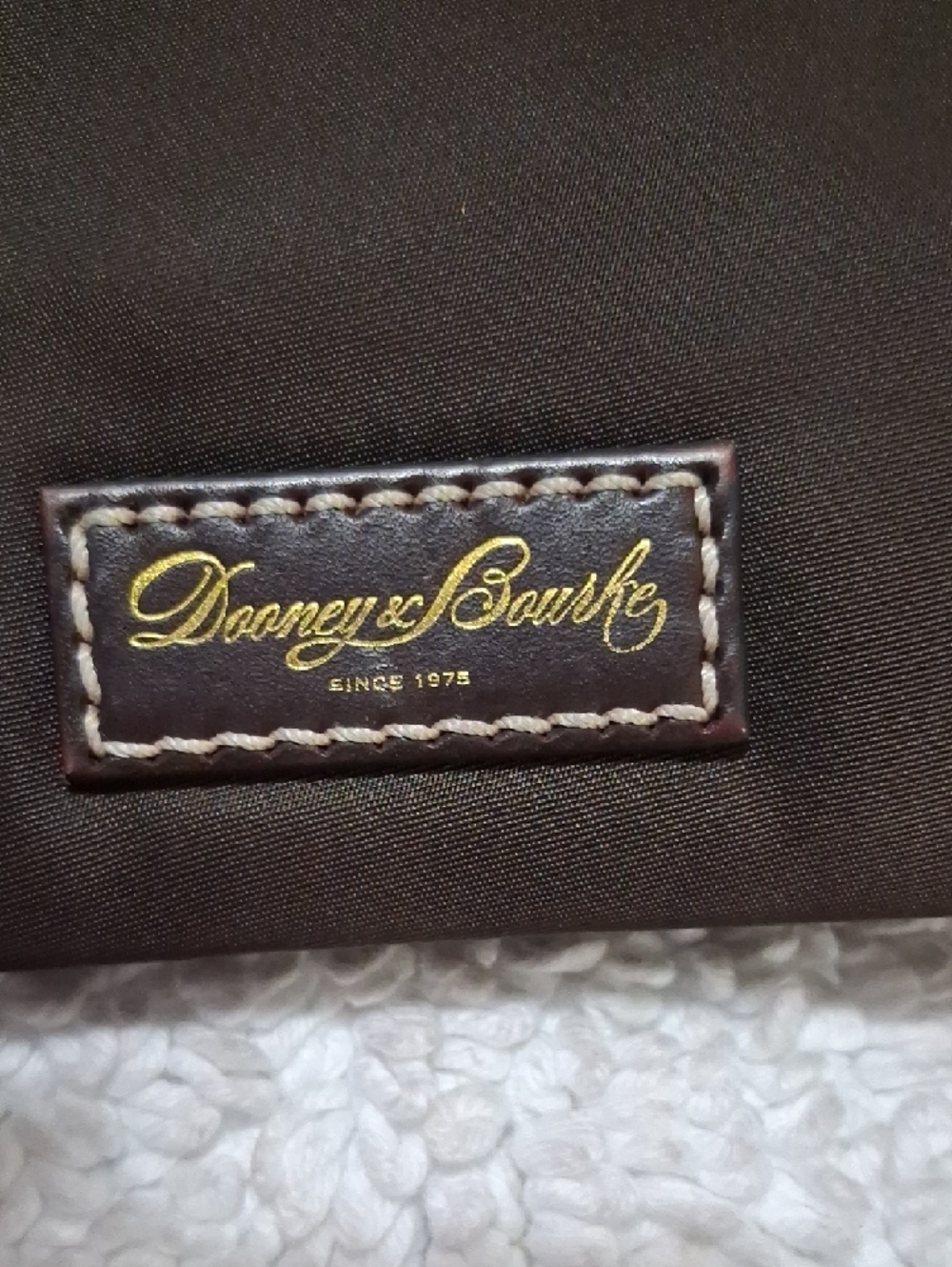 Dooney & Bourke Dark Brown Nylon Crossbody Bag with Duck Accent - Picture 4 of 9